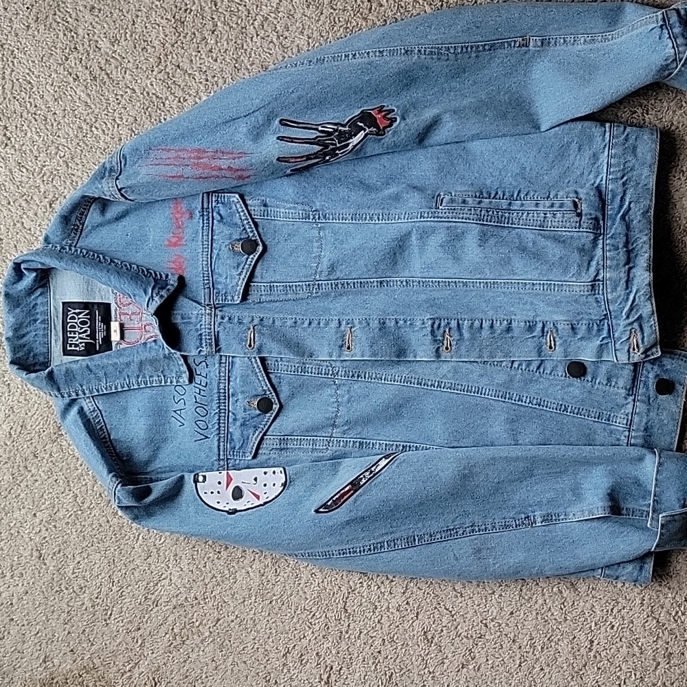 Freddy vs Jason Patch Jean Jacket